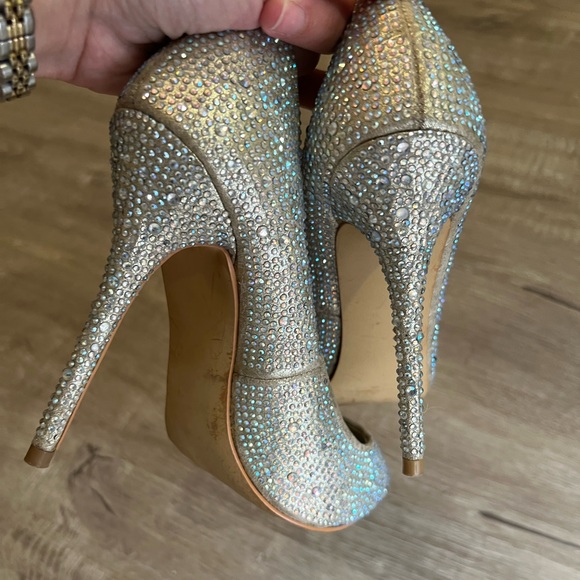 Steve Madden Iridescent Crystal Heels - Picture 4 of 4